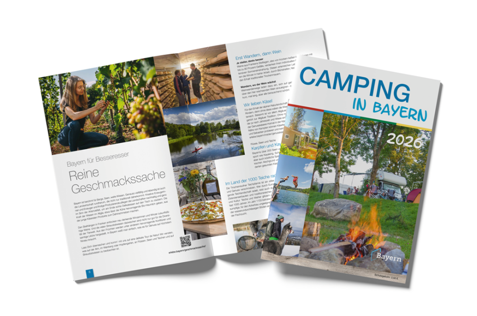 „Camping in Bayern 2026“ – Druckfrischer Katalog erleichtert die Reiseplanung