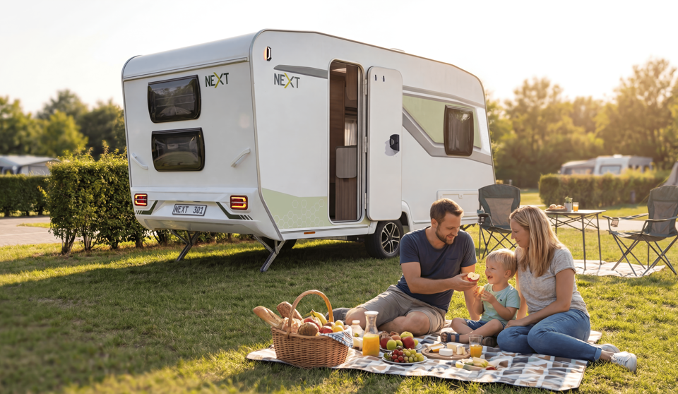 Fendt NEXT 381: Kompakter Familien-Caravan Flexibilität und Komfort